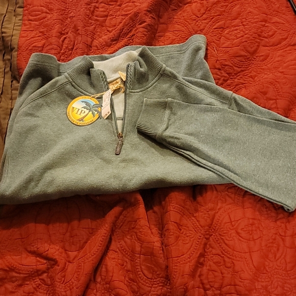 Jos. A. Bank Medium Cotton Quarter Zip Sweater - Picture 2 of 3